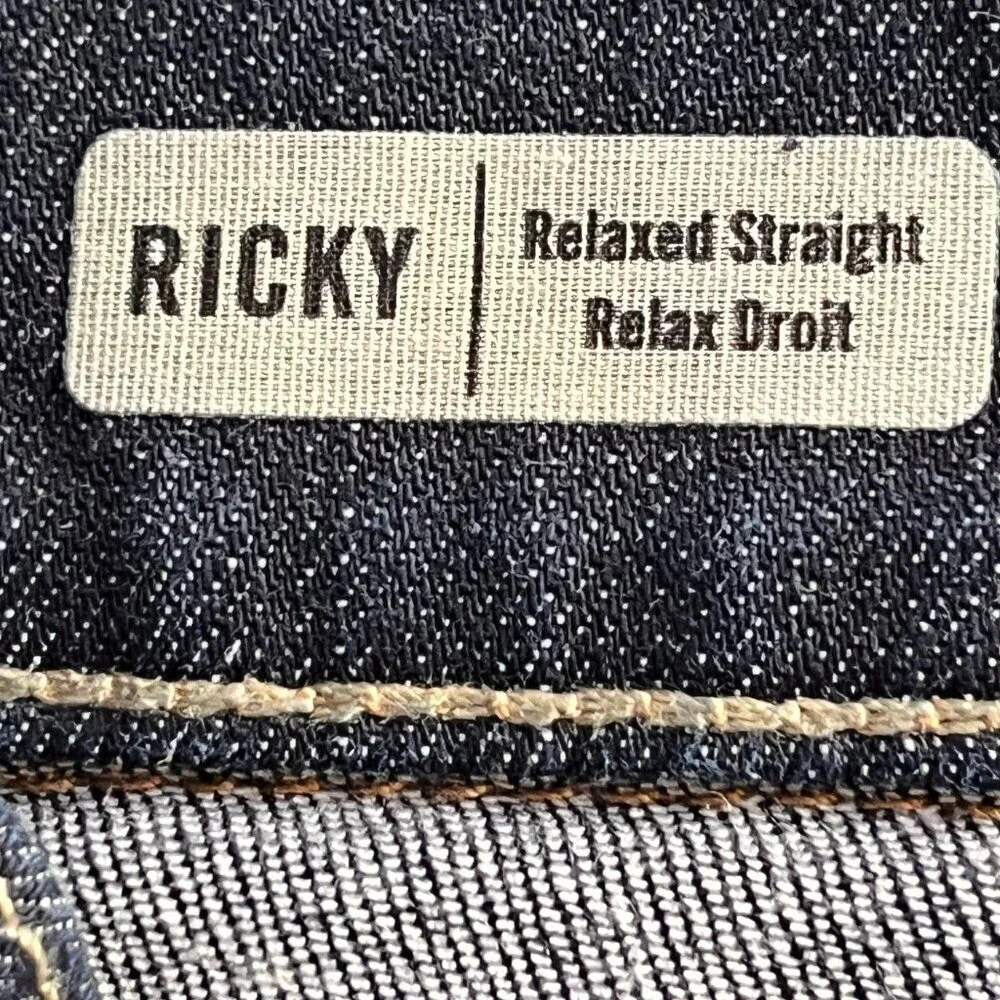 True Religion Ricky Relaxed Straight Relax Droit Jeans Men's Sz. 34- Made in USA